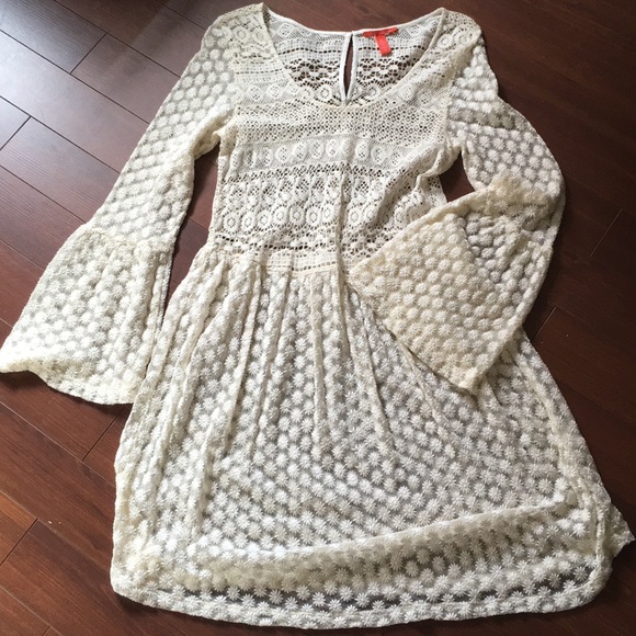 Anthropologie Dresses & Skirts - Anthropologie gypsy lace crochet dress sz m